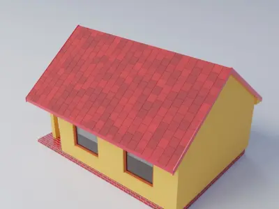 Small house 3D model 8