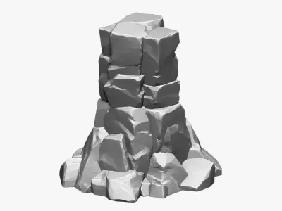 3D Mountain rock Zbrush sculpt 3D model