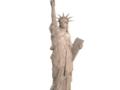 Statue of Liberty Ready Print model 3D model