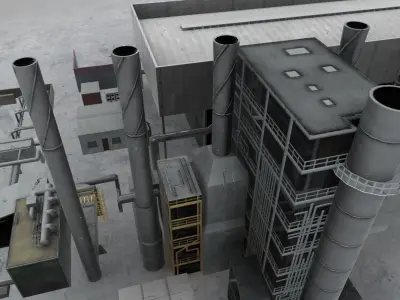 LIMC Factory Low-poly 3D model