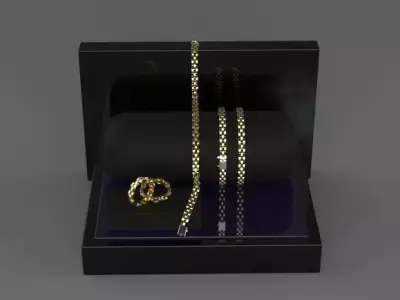 panther chain necklace only necklace  3D print model