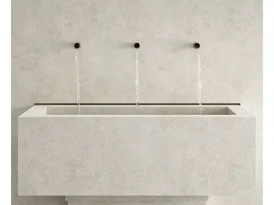 Outdoor Wall Water Fountain 3D model