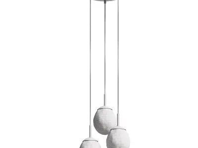 Cluster-Pendelleuchte Amora aus Glas 3D model