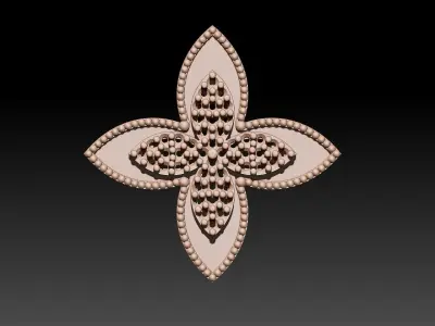 Pendant rose gold watch 3D print model