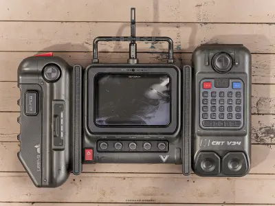 Sci-fi Controller V34 PBR Low-poly 3D model