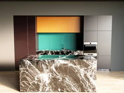 117-Kitchen9 matte 10 3D model