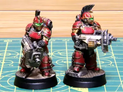 Obsidian Guard - Janissary - Heavy Weapons Squad 3D print model