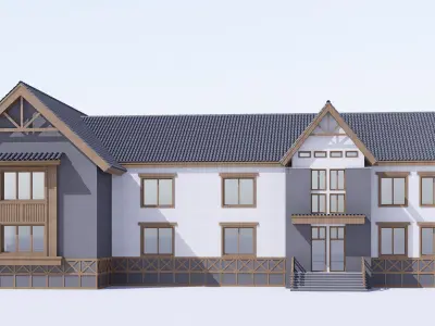 village building Low-poly 3D model