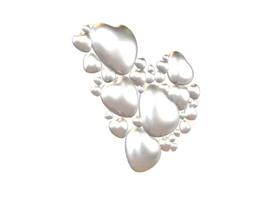 Combination Design Heart Icon v1 018 3D model