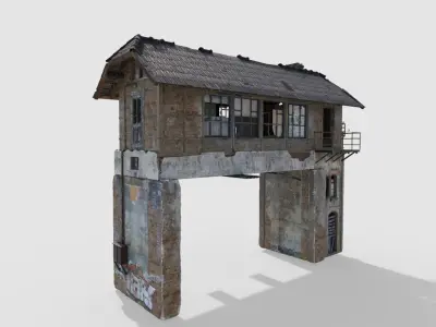 Abandoned Railroad Signal Box 3D model
