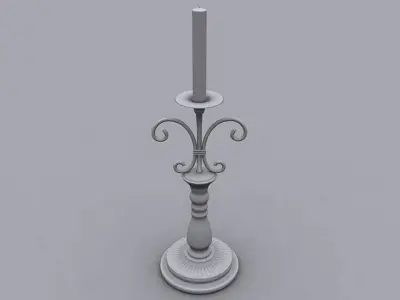 Iron Candle Holder 3D model