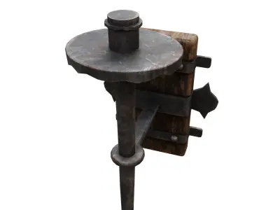 Medieval Torch  Low-poly 3D model purchase