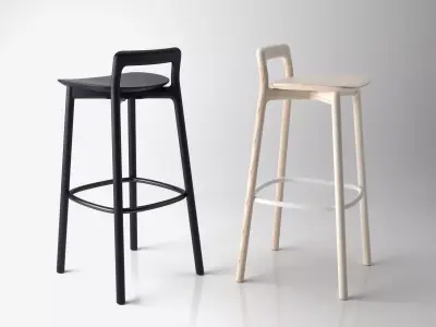Branca pair of bar stools 3D model