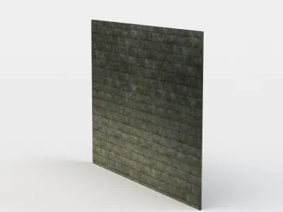 Wall brick Low-poly 3D model