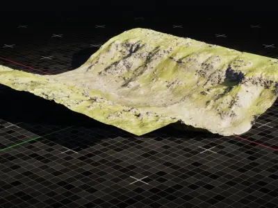 Iceland Canyon 9 3D model