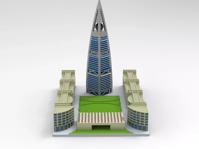 Advertising 3D Design of Al Faisaliah Tower in Riyadh   3D print model