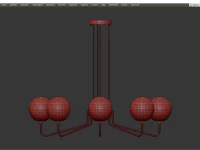 Benigno Chandelier Low-poly 3D model