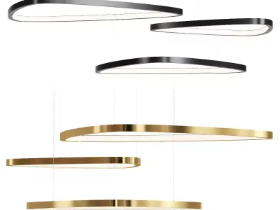 EGG Pendant Lamp 3D Model Modern and Sleek Illumination 3D model