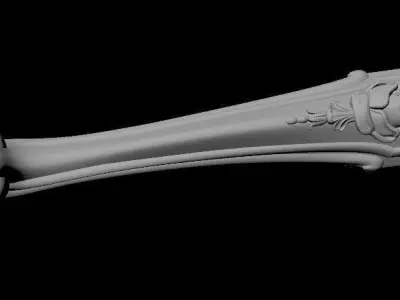 leg High quality 3d models for processing on a cnc machine  3D model 15