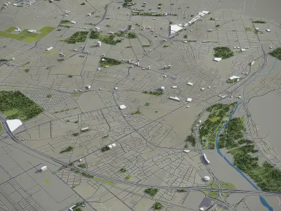 Karaj Low-poly 3D model