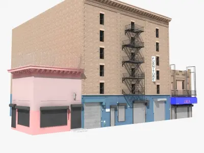 New York industrial building 3D model