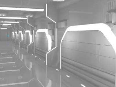 Sci Fi Corridor 3D model