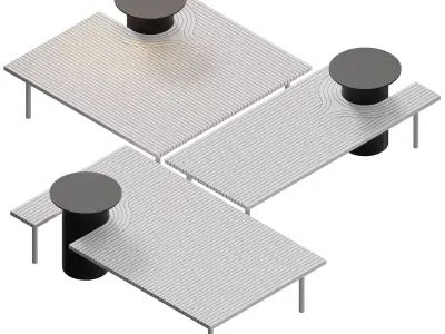 Spacetime Table by Dmitry Kozinenko 3D model