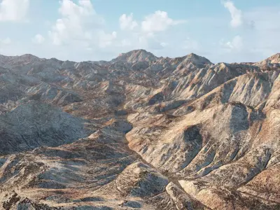 Mountain Range 3D model