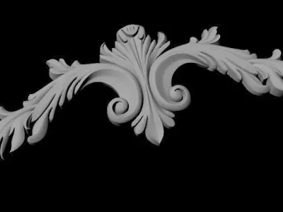 dekor gold ornament 3D model get