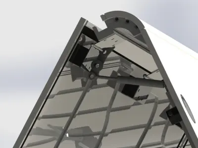 Fully controlled door opening  closing regulating mechanism Free 3D model