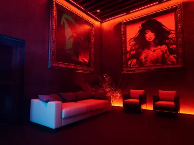 Restaurant Low-poly 3D model