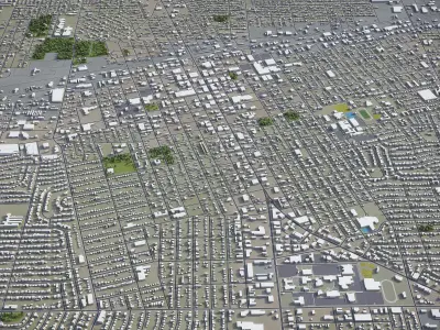 Odessa - 3D City Model Low-poly 3D model