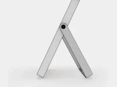 Ash table mirror 3D model