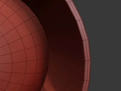 Hanging cocoons of brass and crystal 3D model