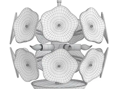 Leighton Small Chandelier Low-poly 3D model
