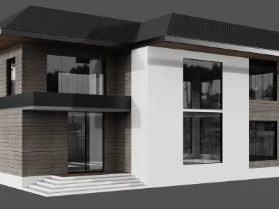MODERN HOUSE NO23 A 3D model