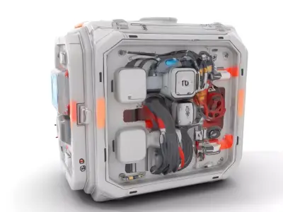 Futuristic Energy Capsule model pack with intricate details Low-poly 3D model