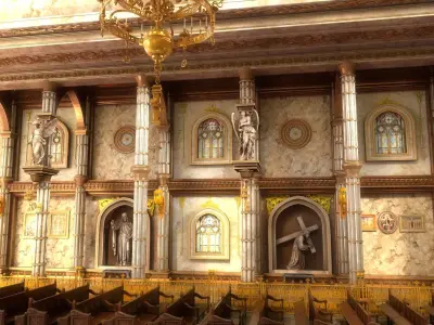 church interior 3D model
