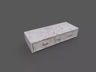 Old Modern Furniture 3D Model Low-poly 3D model buy