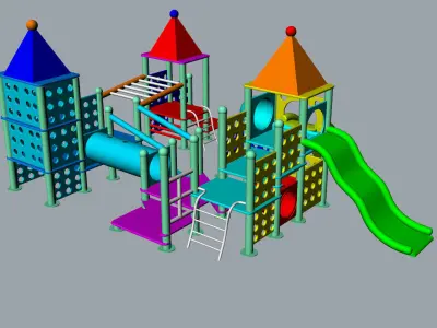 Children playground 3D Model 3D print model