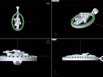 Pendant 002 3D print model