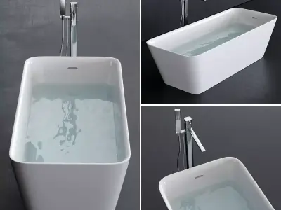 Disenia Equal Bathtub Low-poly 3D model