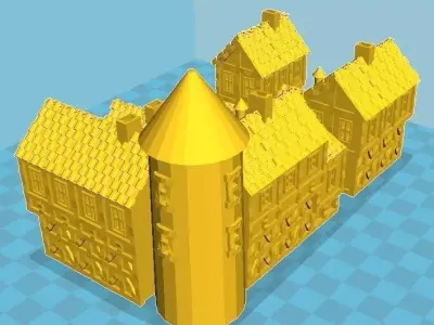 Medieval House 7 3D print model