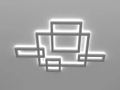 wall  light Low-poly 3D model