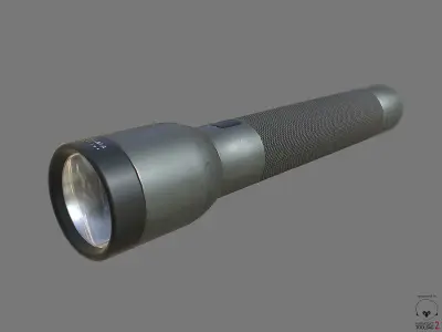 Flashlight PBR Low-poly 3D model