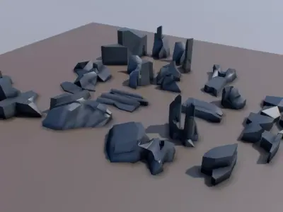 futuristic architecture set - str 3D model