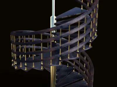 Spiral Steps Free 3D model