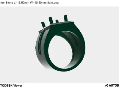Men Ring with Oval Stone 3D print model purchase