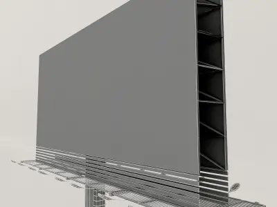 Big Billboard Low-poly 3D model