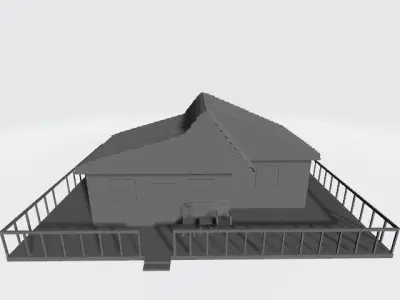 House Low-poly 3D model 50